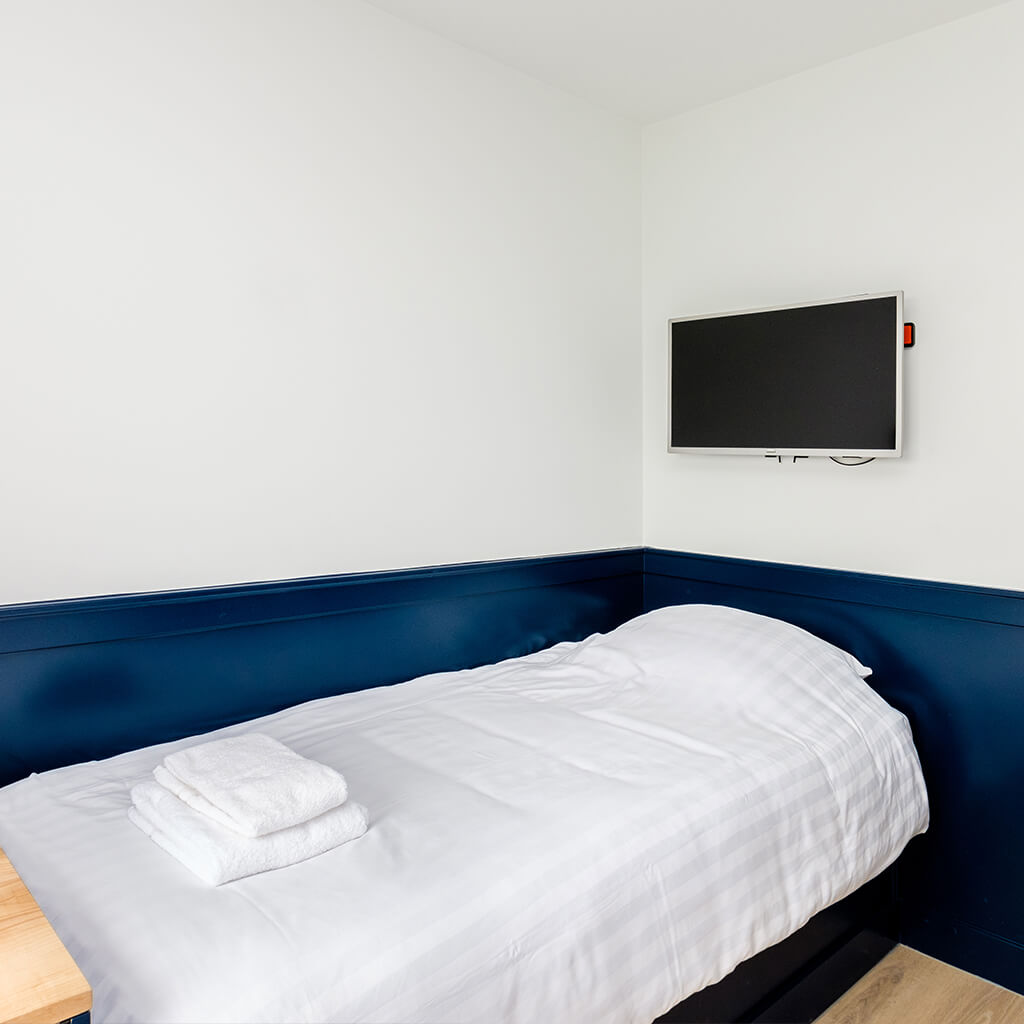 Hotel Smits single room zonder uitzicht op de haven